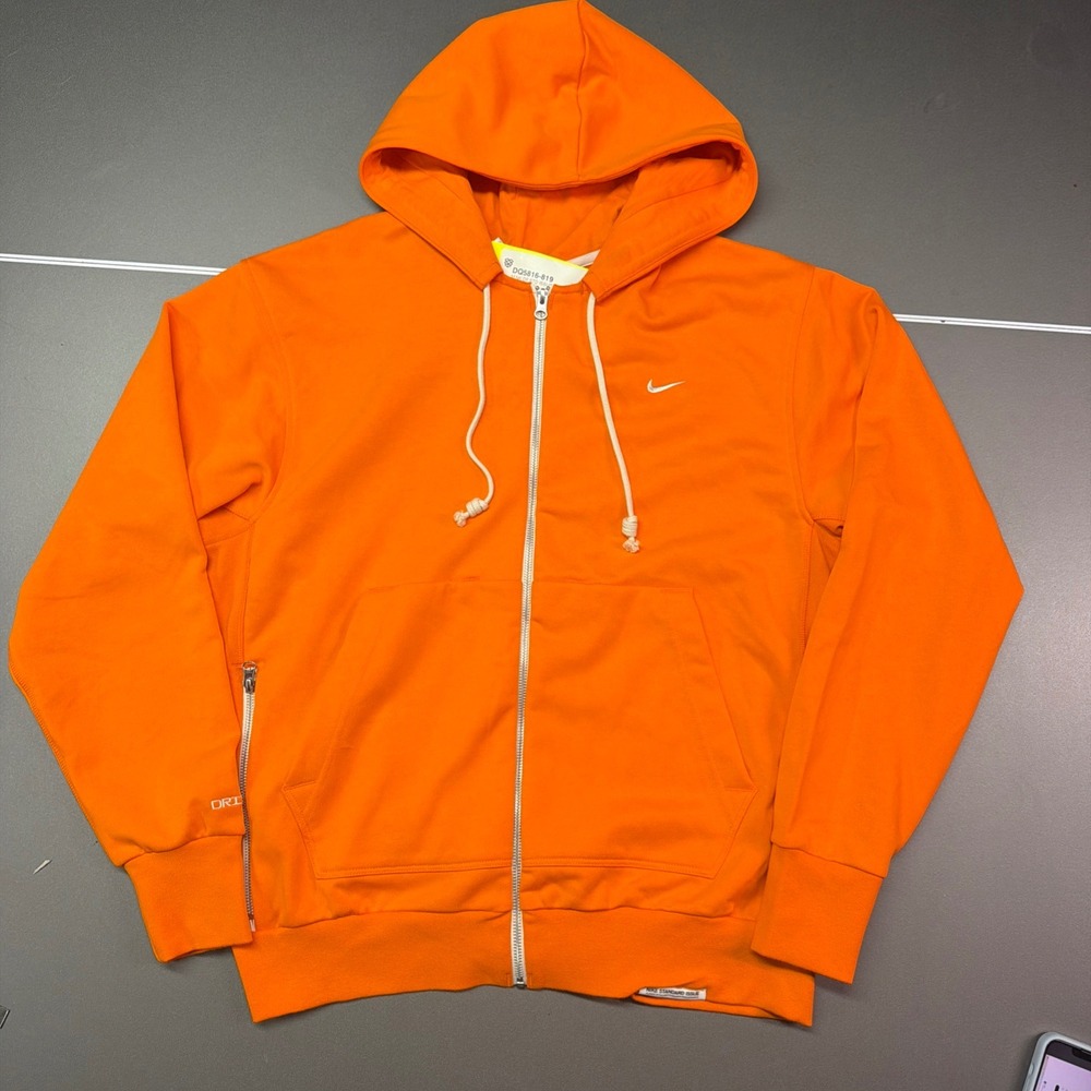 NWT Sample Nike Standard Issue Dri-FIT Full Zip Hoodie Orange DQ5816-819 Men's L